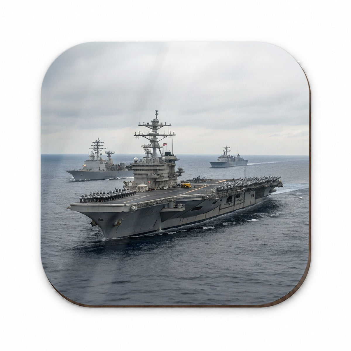 US Navy Carrier Strike Group Escorts At Sea Fridge Magnet