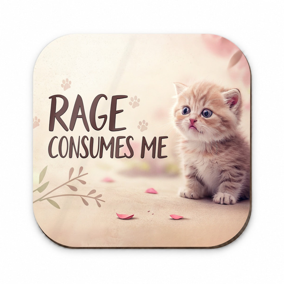 Rage Consumes Me Funny Cute Kitten Fridge Magnet