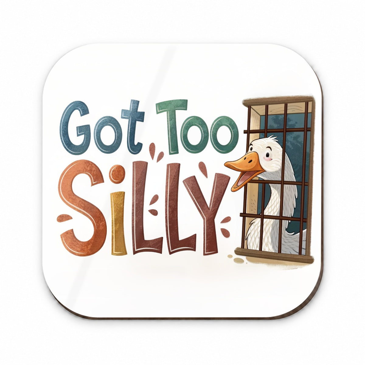 Got Too Silly Funny Goose Behind Bars Fridge Magnet