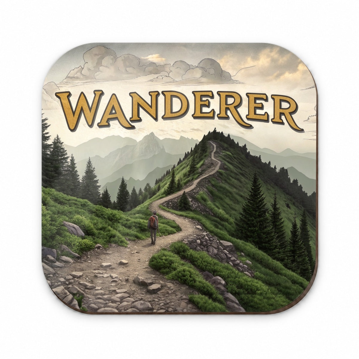 Hiking Wanderer Funny Wilderness Mountains Forest Fridge Magnet