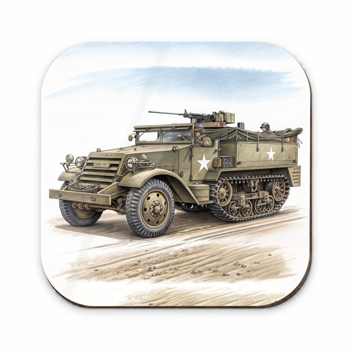 M3 Half-Track WWII Armored Personnel Carrier Fridge Magnet