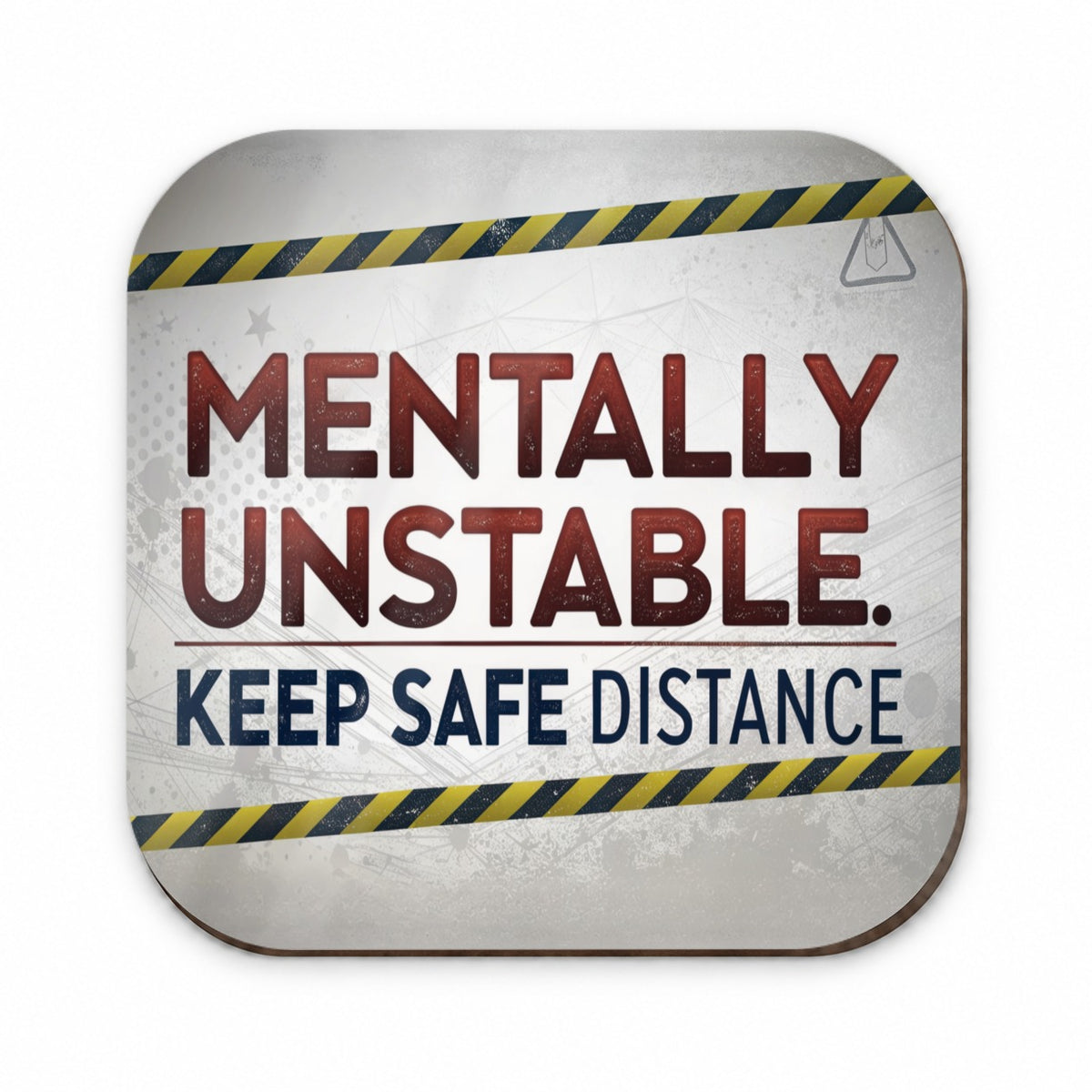 Mentally Unstable Keep Safe Distance Funny Warning Fridge Magnet