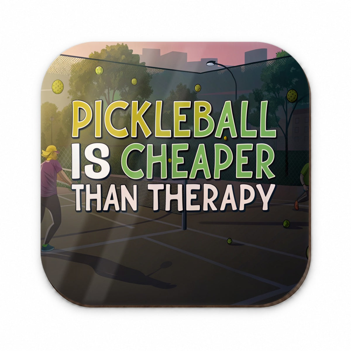 Pickleball Is Cheaper Than Therapy Funny Fridge Magnet