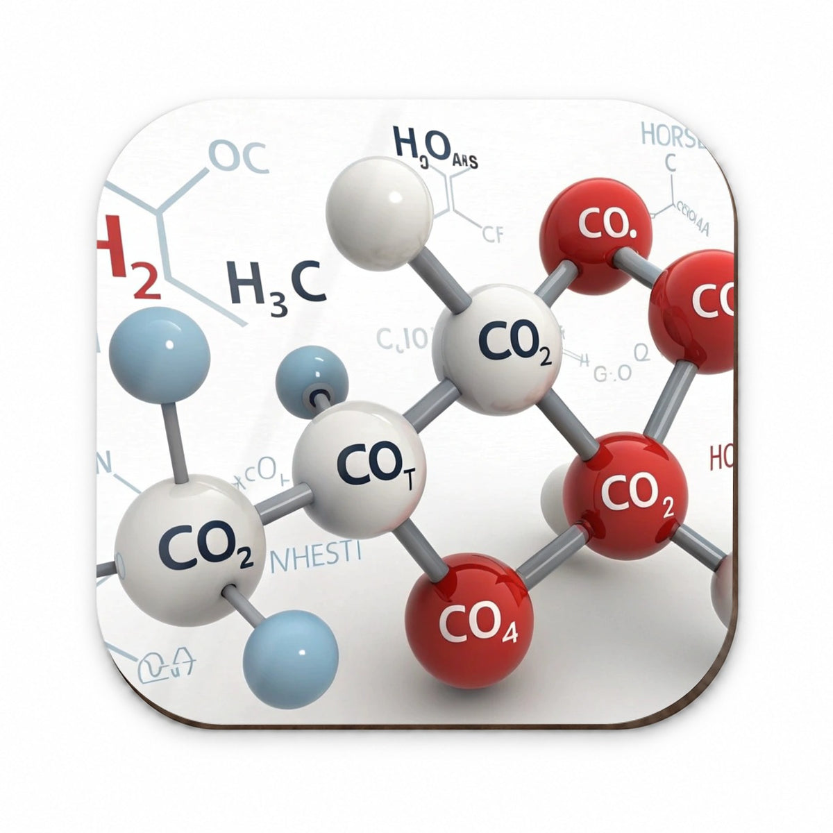 Chemistry Lab Molecules Fun Illustration Fridge Magnet