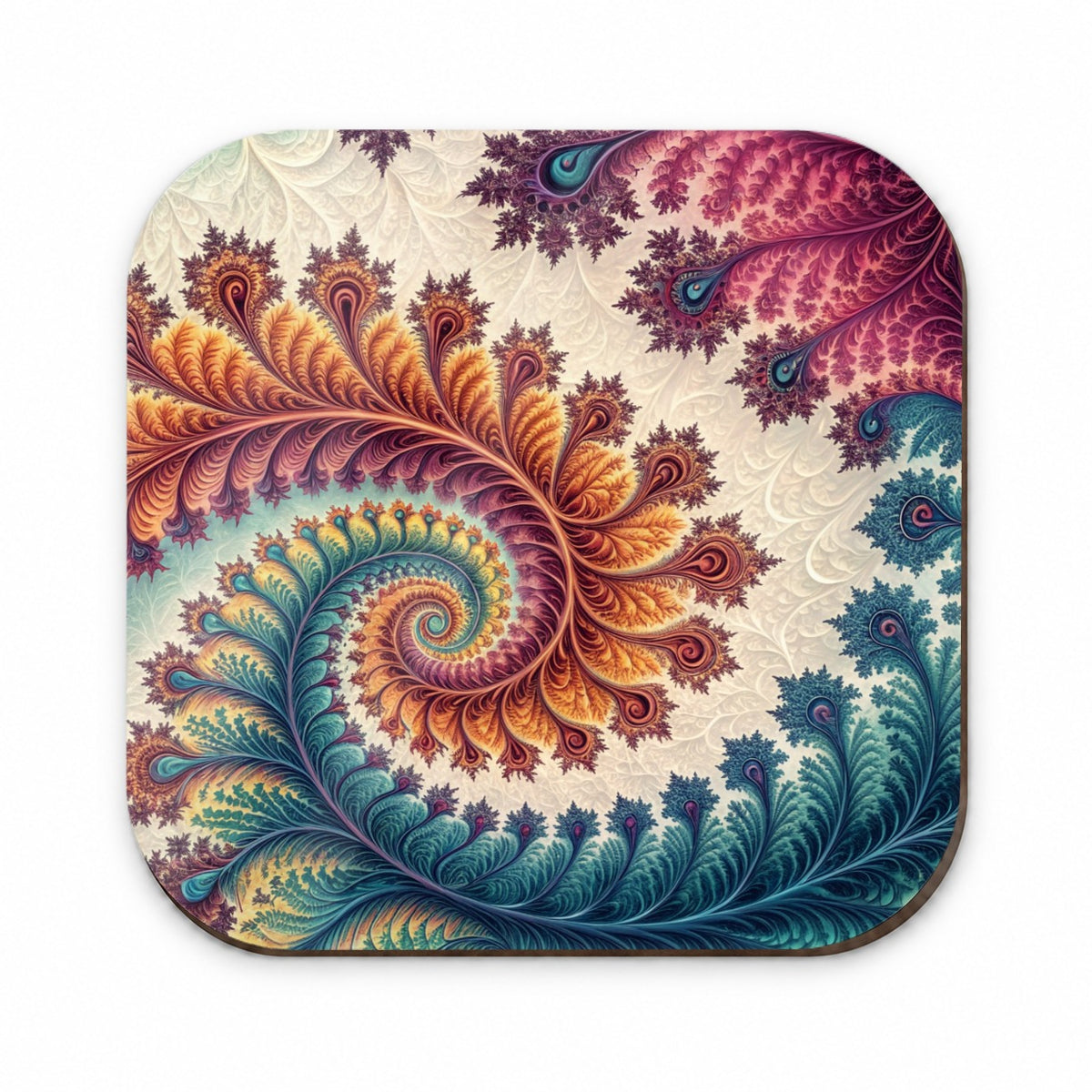 Crazy Swirl Fractal Art Pattern Fridge Magnet