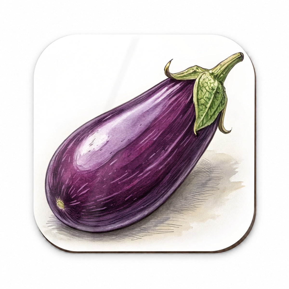 Eggplant Illustration Fridge Magnet