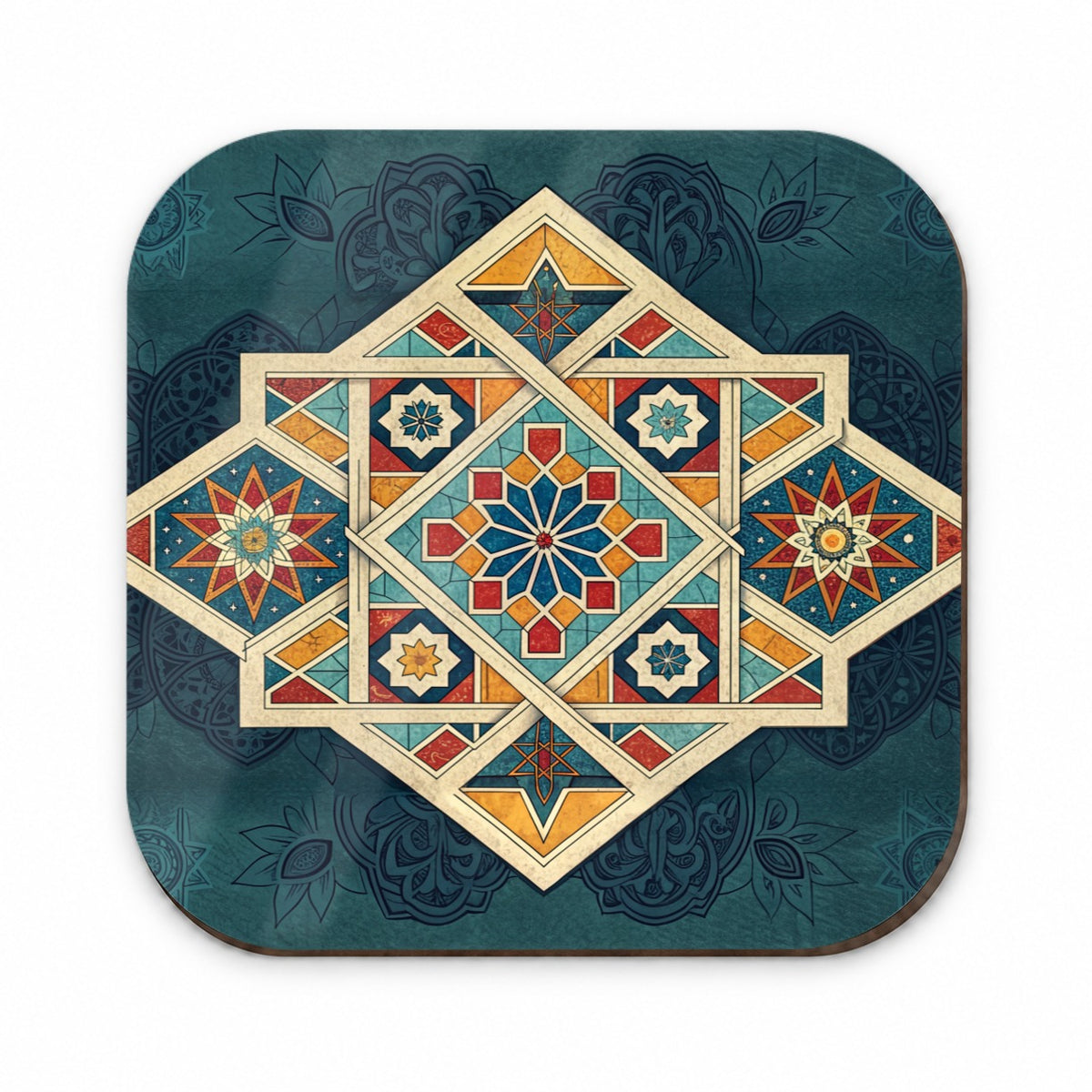 Geometric Retro Vintage Pattern Fridge Magnet