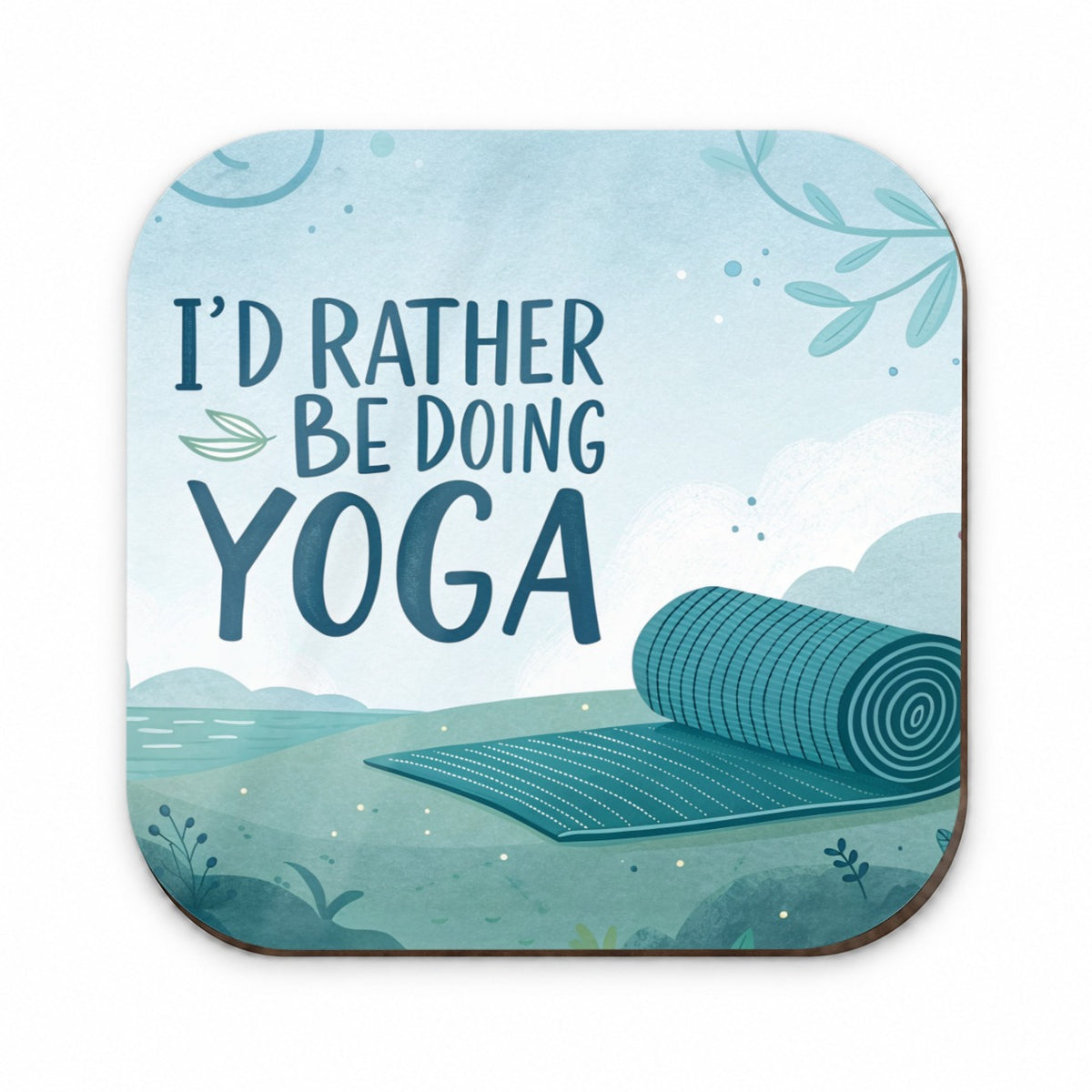 I'd Rather Be Doing Yoga Funny Fridge Magnet