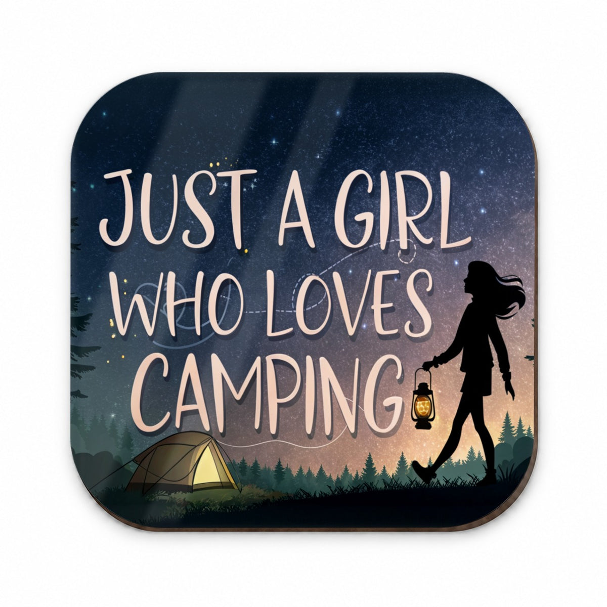 Just A Girl Who Loves Camping Funny Fridge Magnet