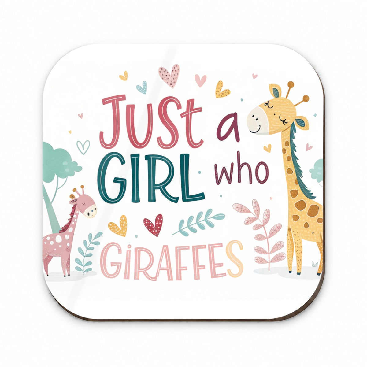 Just A Girl Who Loves Giraffes Cute Fridge Magnet