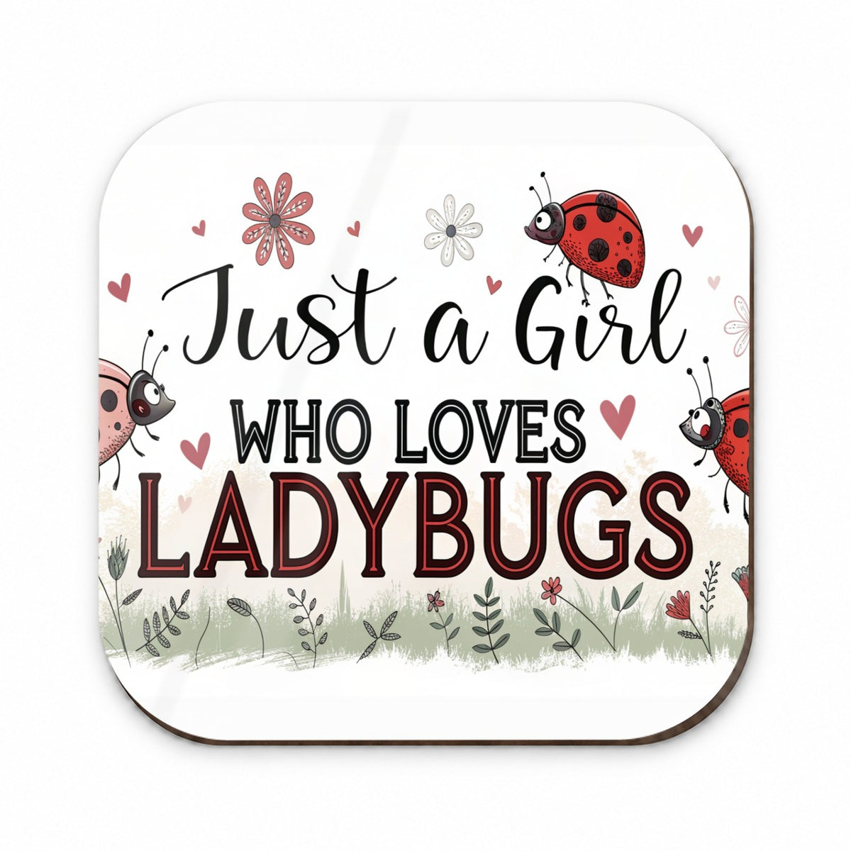 Just A Girl Who Loves Ladybugs Cute Fridge Magnet