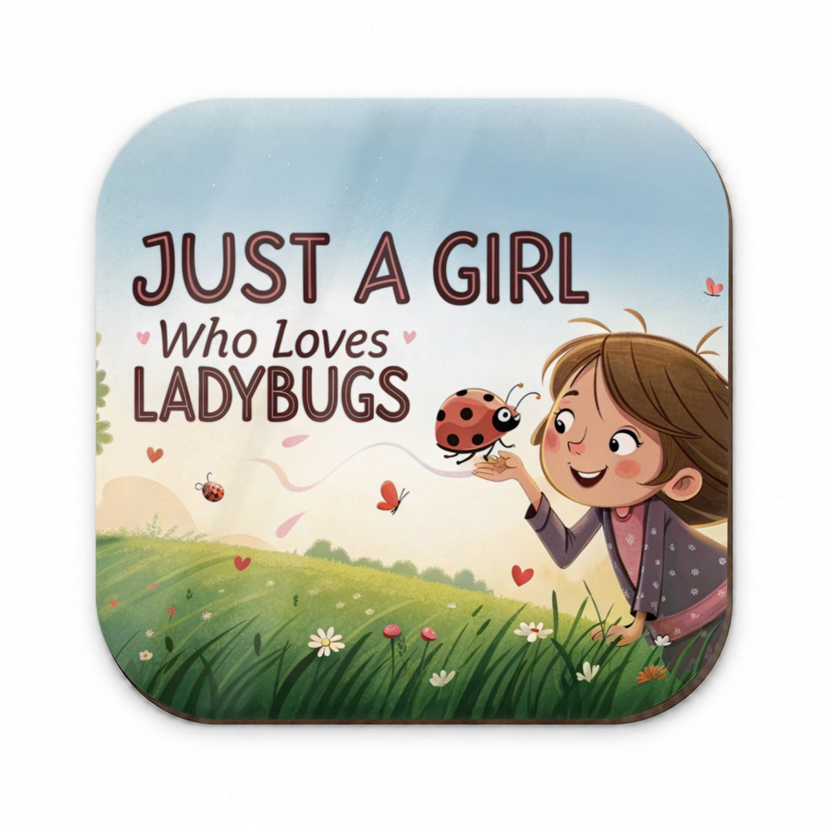 Just A Girl Who Loves Ladybugs Funny Fridge Magnet