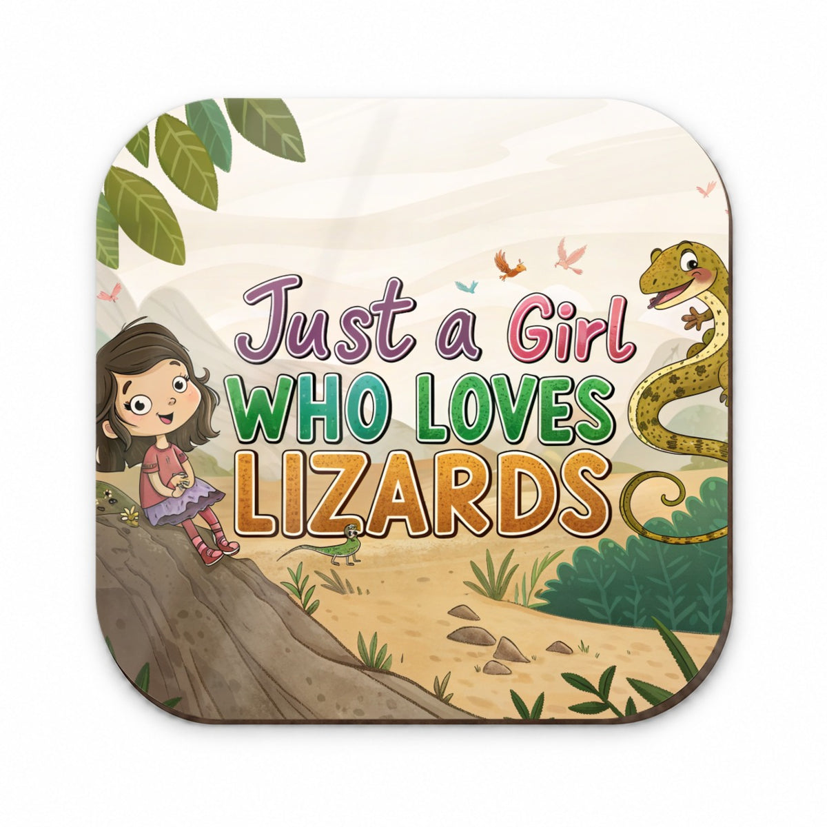 Just A Girl Who Loves Lizards Cute Fridge Magnet