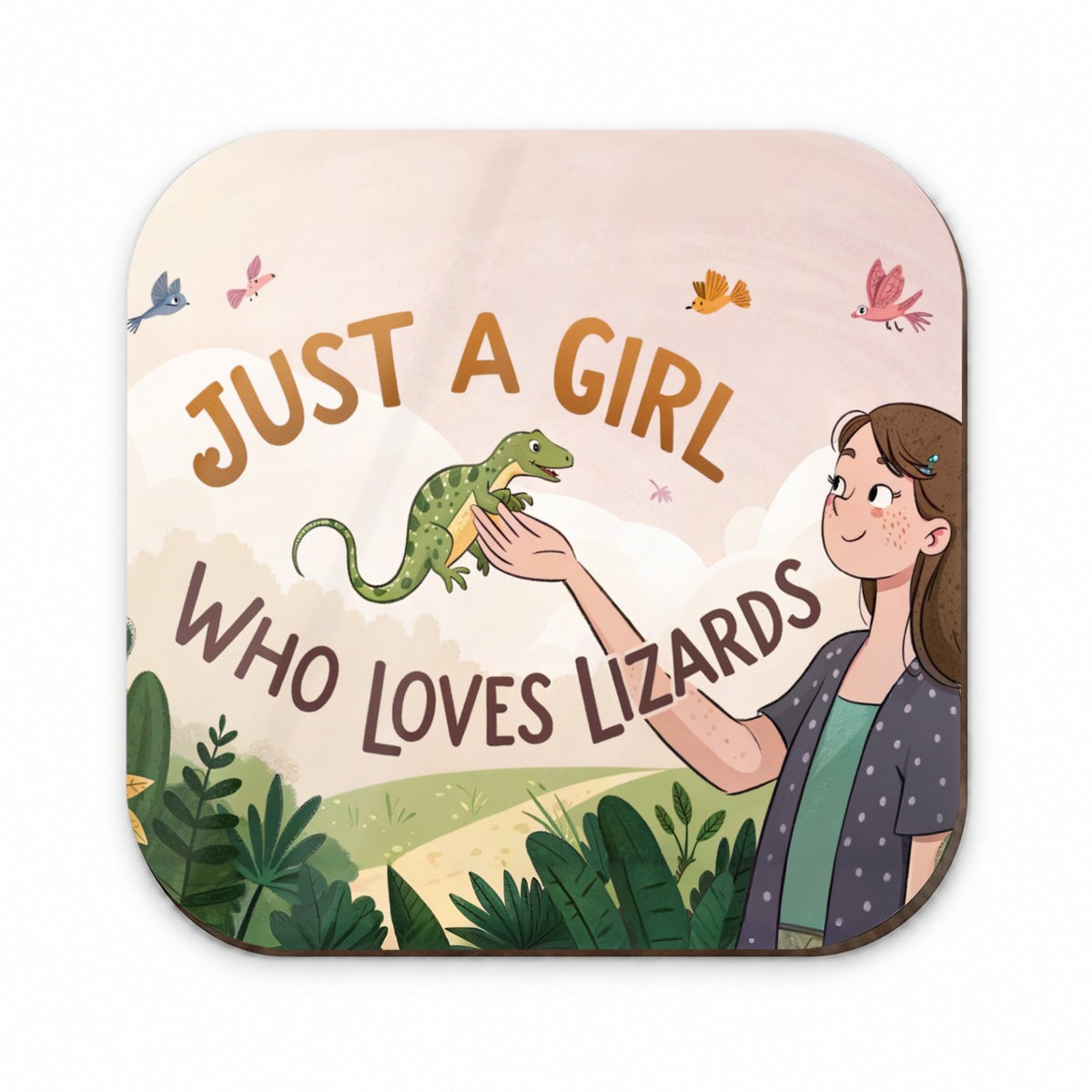Just A Girl Who Loves Lizards Funny Fridge Magnet