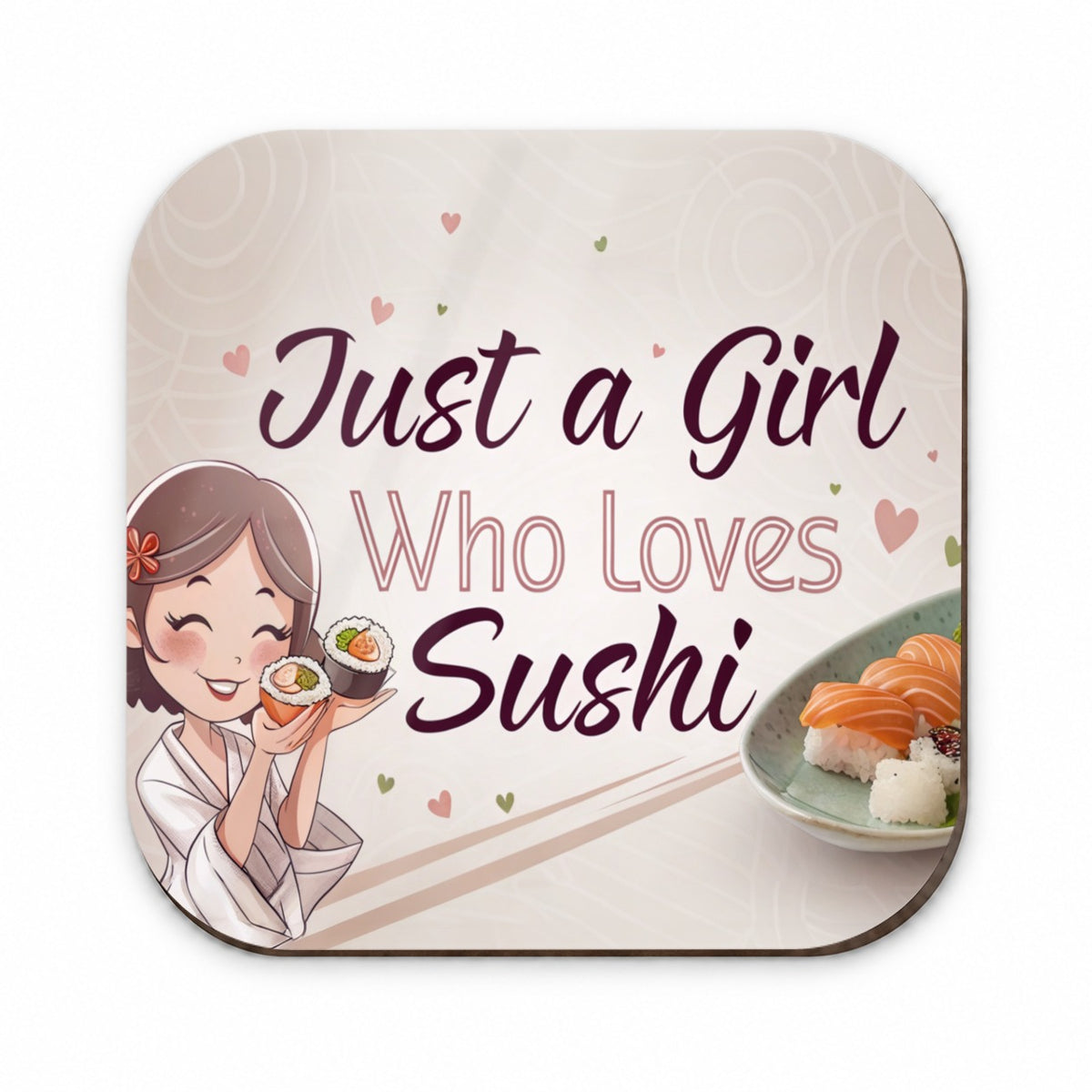 Just A Girl Who Loves Sushi Cute Fridge Magnet