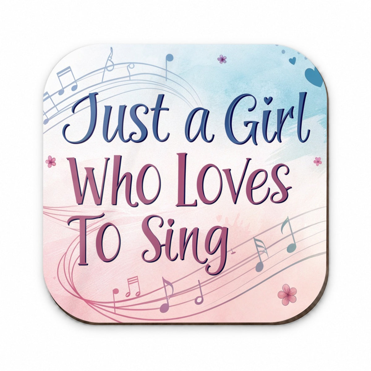 Just A Girl Who Loves To Sing Fun Fridge Magnet