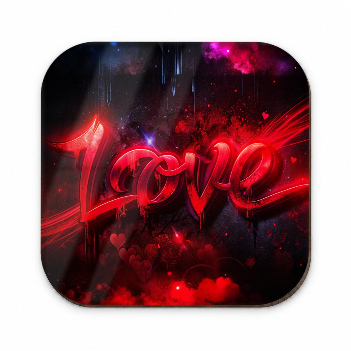 Love Red Graffiti Style Fridge Magnet