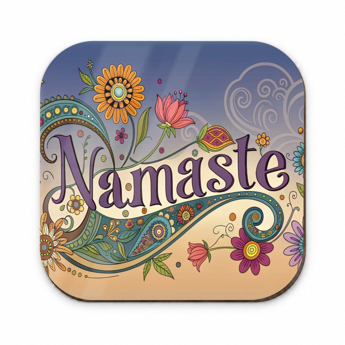 Namaste Yoga Hippie Flower Power Fridge Magnet