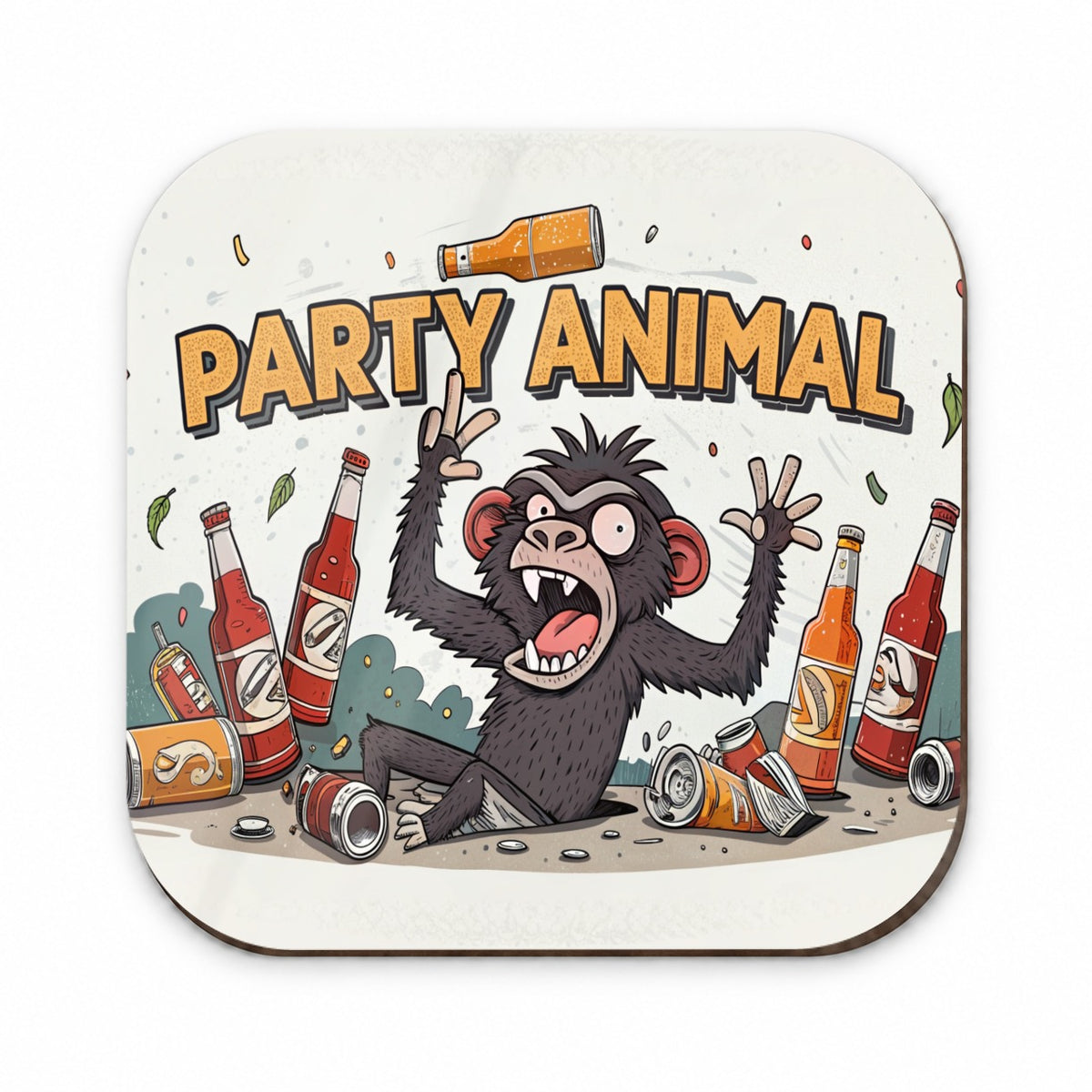 Party Animal Crazy Monkey Fridge Magnet