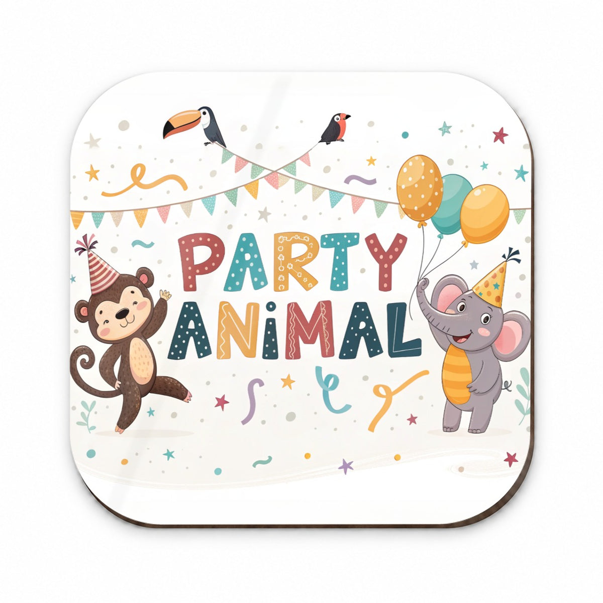 Party Animal Cute Funny Monkey Elephant Fridge Magnet