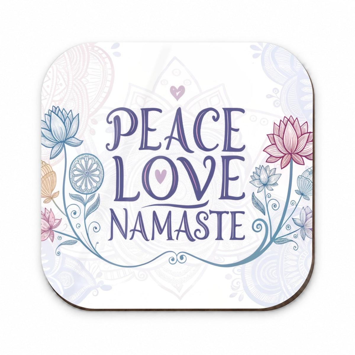 Peace Love Namaste Floral Fridge Magnet