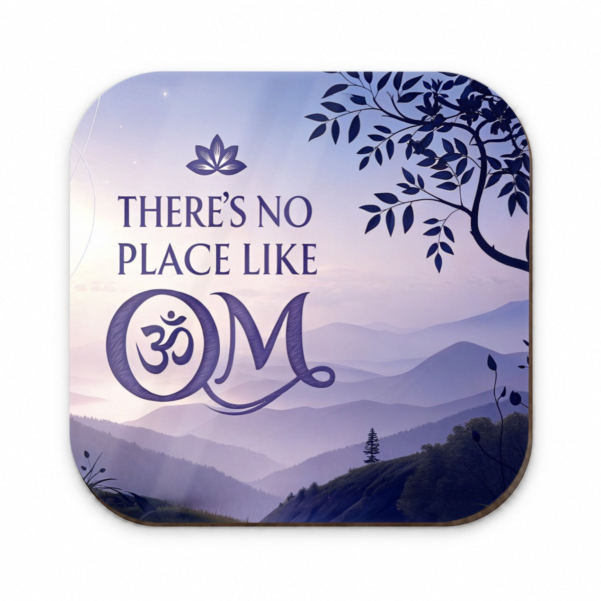 There's No Place Like Om Funny Yoga Fridge Magnet