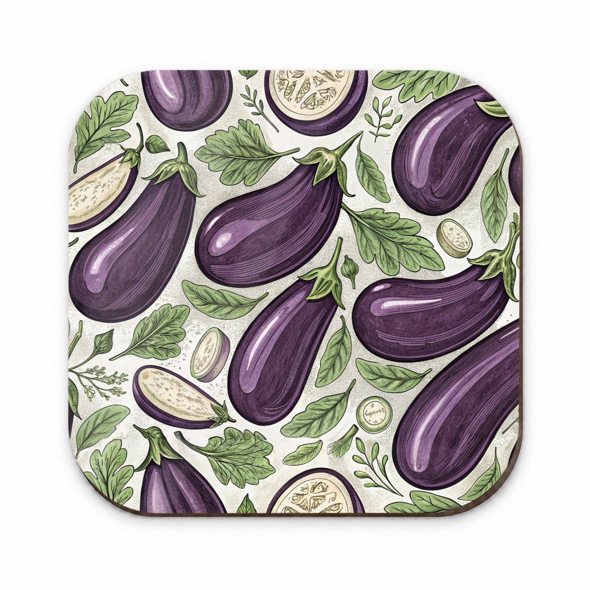Whole Eggplants Pattern Fridge Magnet