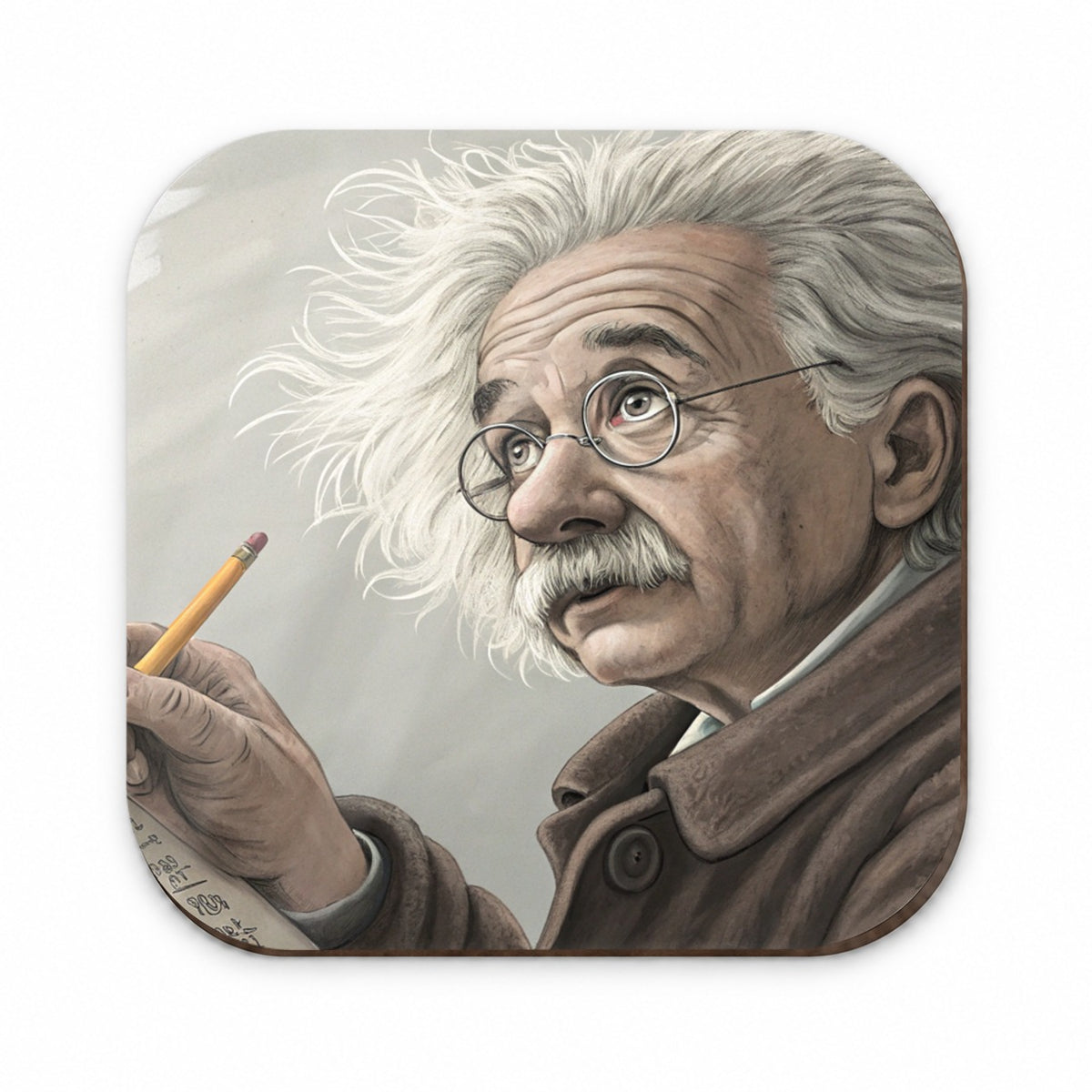 Albert Einstein Genius Portrait Fridge Magnet