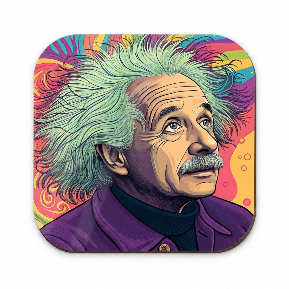 Albert Einstein Psychedelic Fridge Magnet