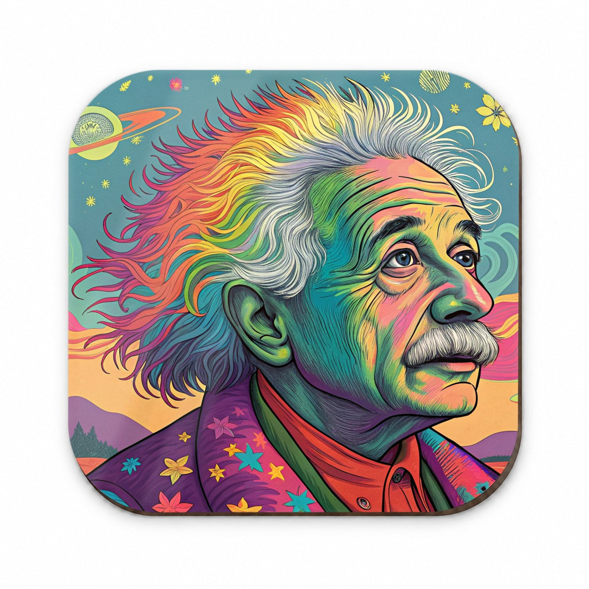 Albert Einstein Rainbow Energy Fridge Magnet