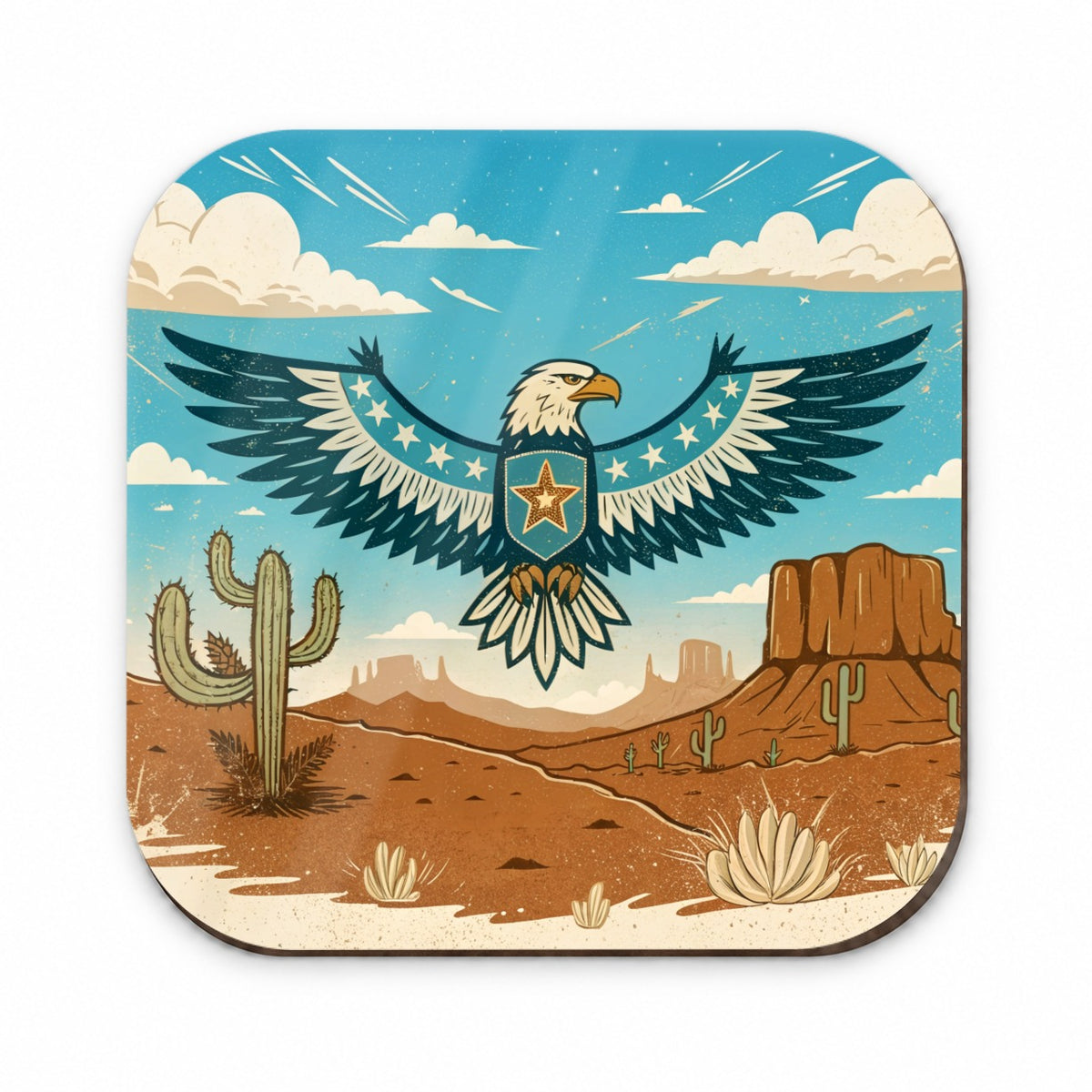 American Eagle Western Southwestern Fridge Magnet