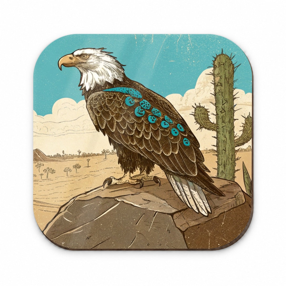 Bald Eagle of the Southwest Desert Fridge Magnet