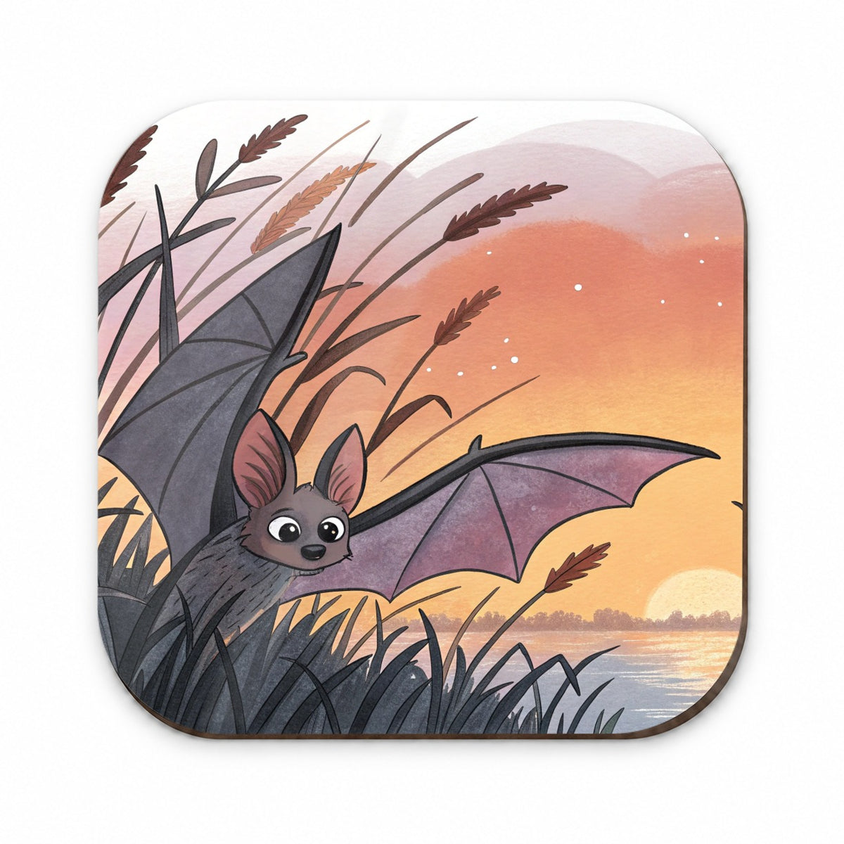 Bat Wildlife At Sunset Fridge Magnet