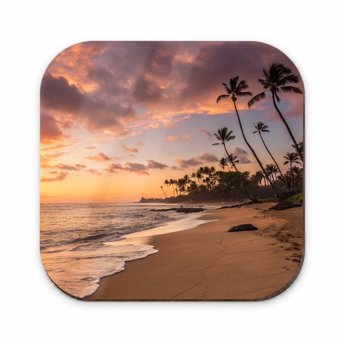 Beach Sunrise Sunset Ocean Tropical Fridge Magnet