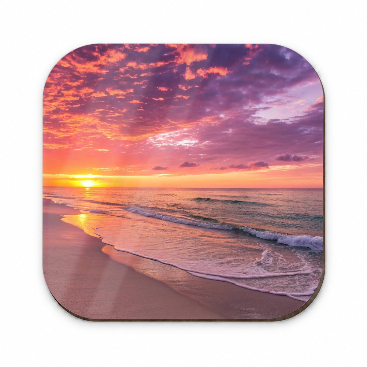 Beach Sunset Ocean Beautiful Fridge Magnet