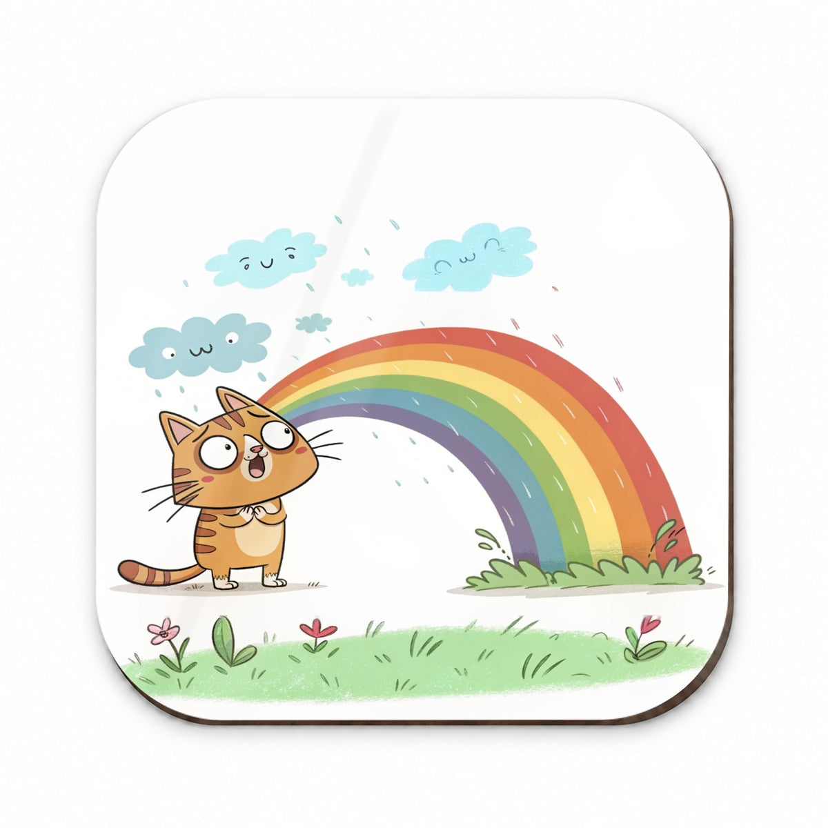 Cat Rainbow Pride Fridge Magnet