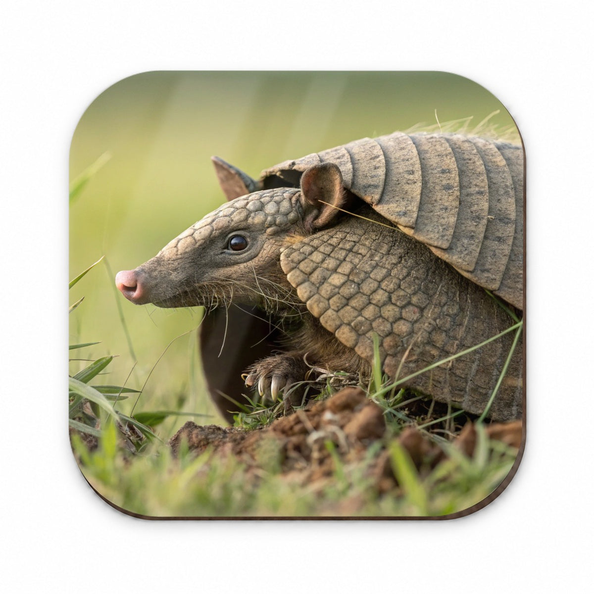 Curious Armadillo Wildlife Nature Fridge Magnet