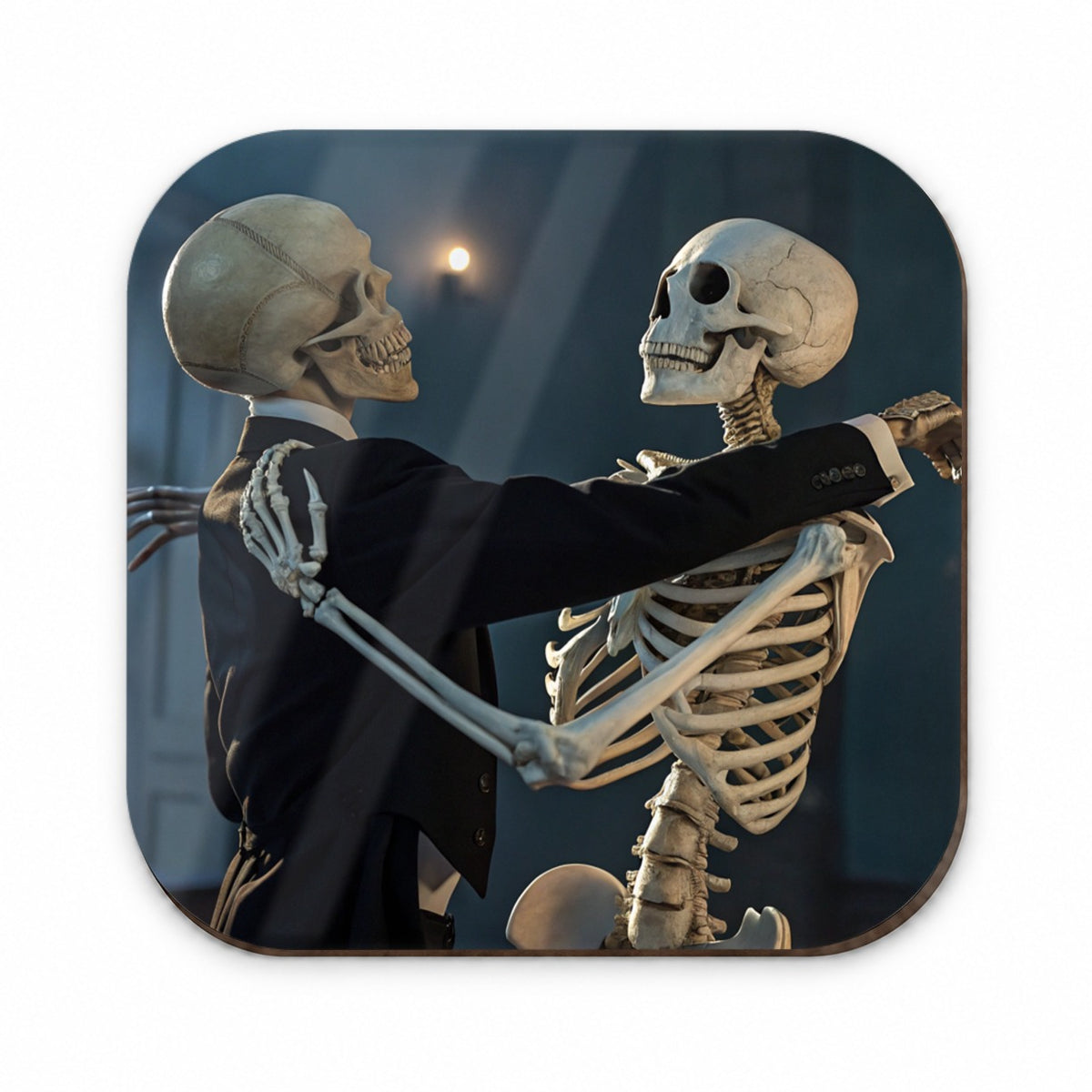 Dancing Skeleton Couple Halloween Fridge Magnet