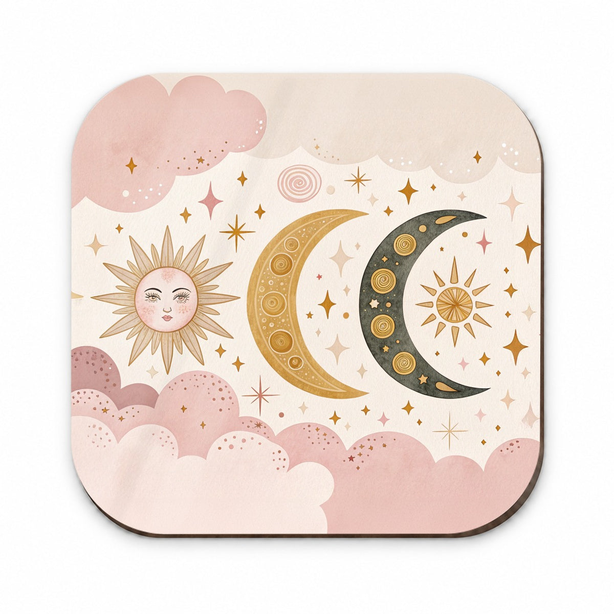 Dreamy Moon and Stars Fridge Magnet
