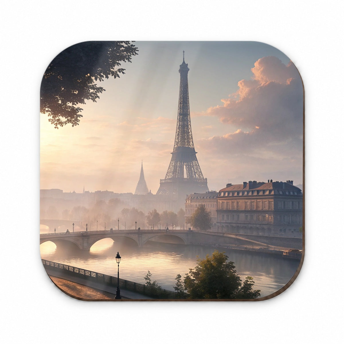Eiffel Tower Paris France Morning Fridge Magnet