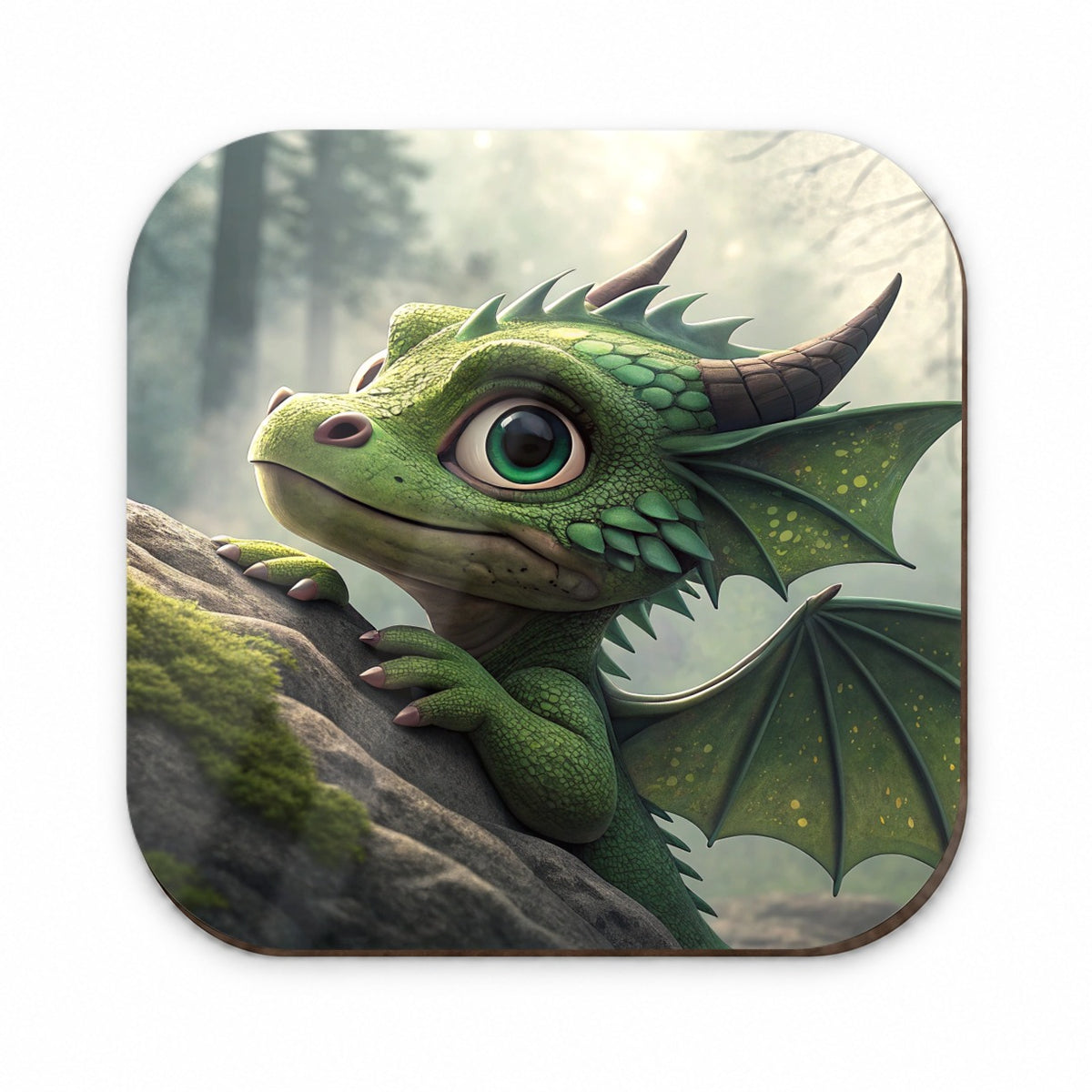 Fantasy Dragon Forest Scene Fridge Magnet