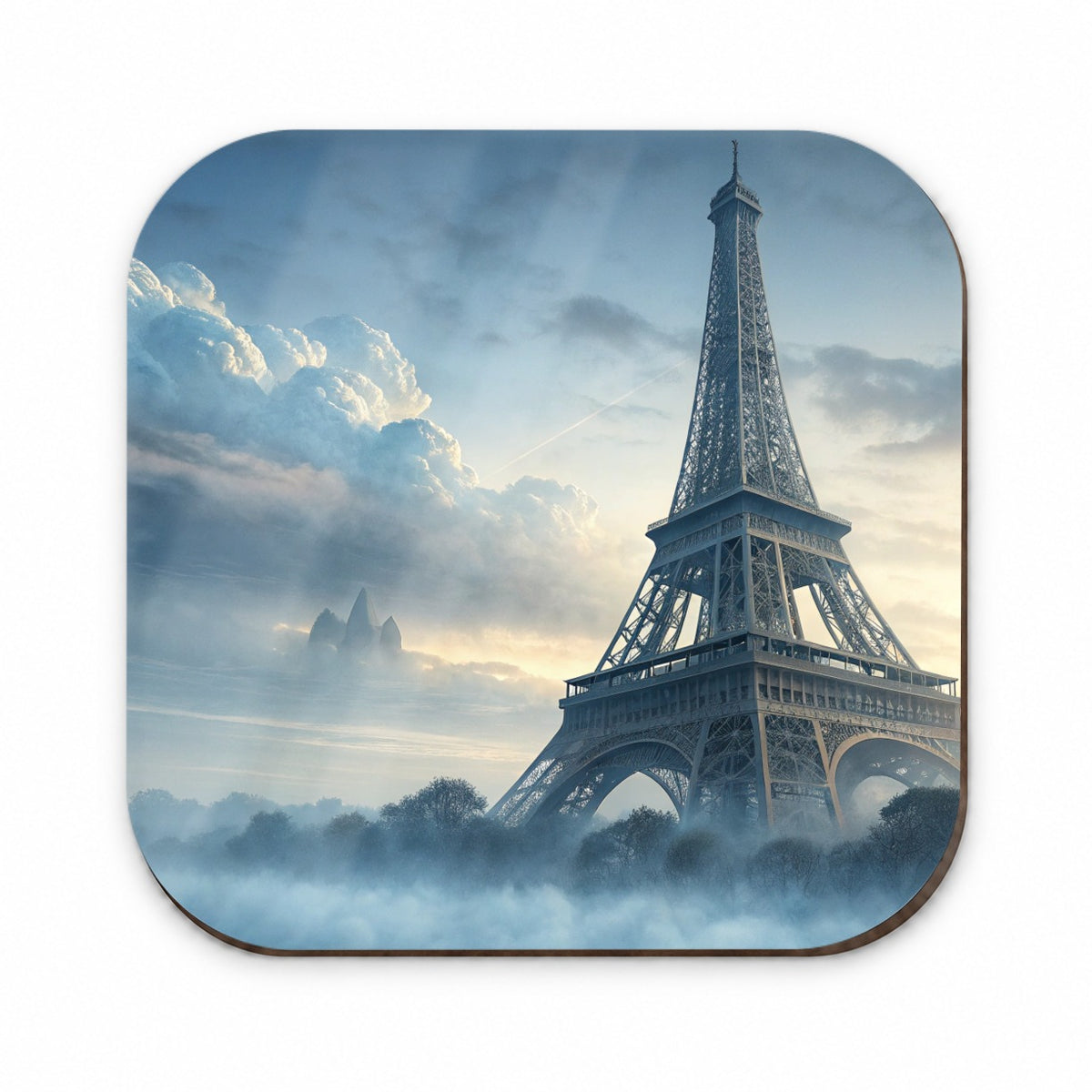 Foggy Eiffel Tower Paris Fridge Magnet