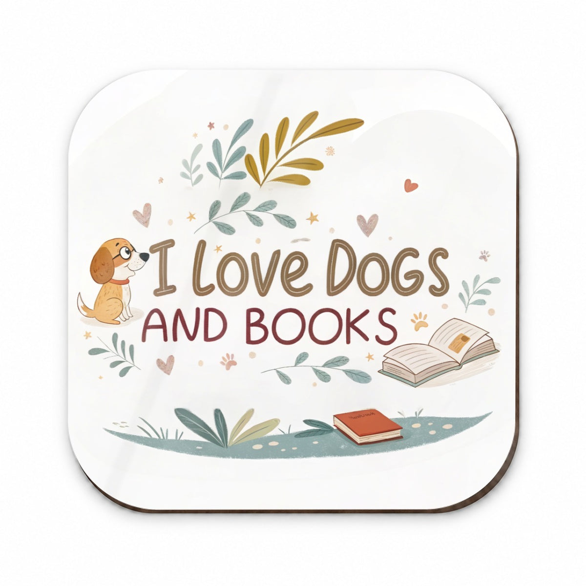 I Love Dogs Books Reading Fridge Magnet