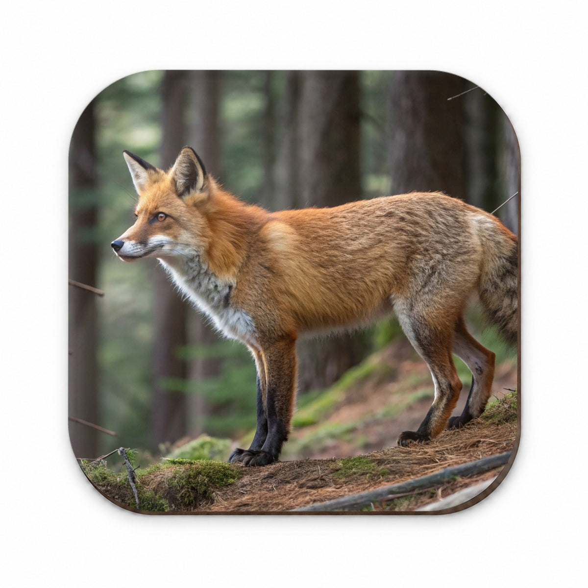 Japanese Fox Forest Fridge Magnet