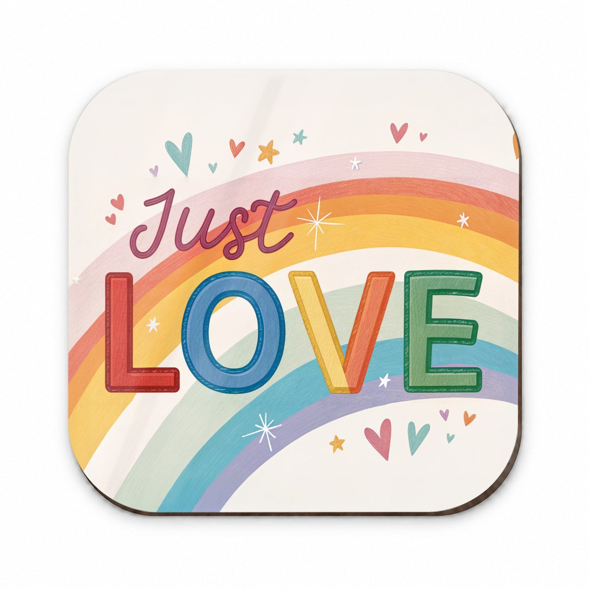 Just Love Rainbow Pride Fridge Magnet
