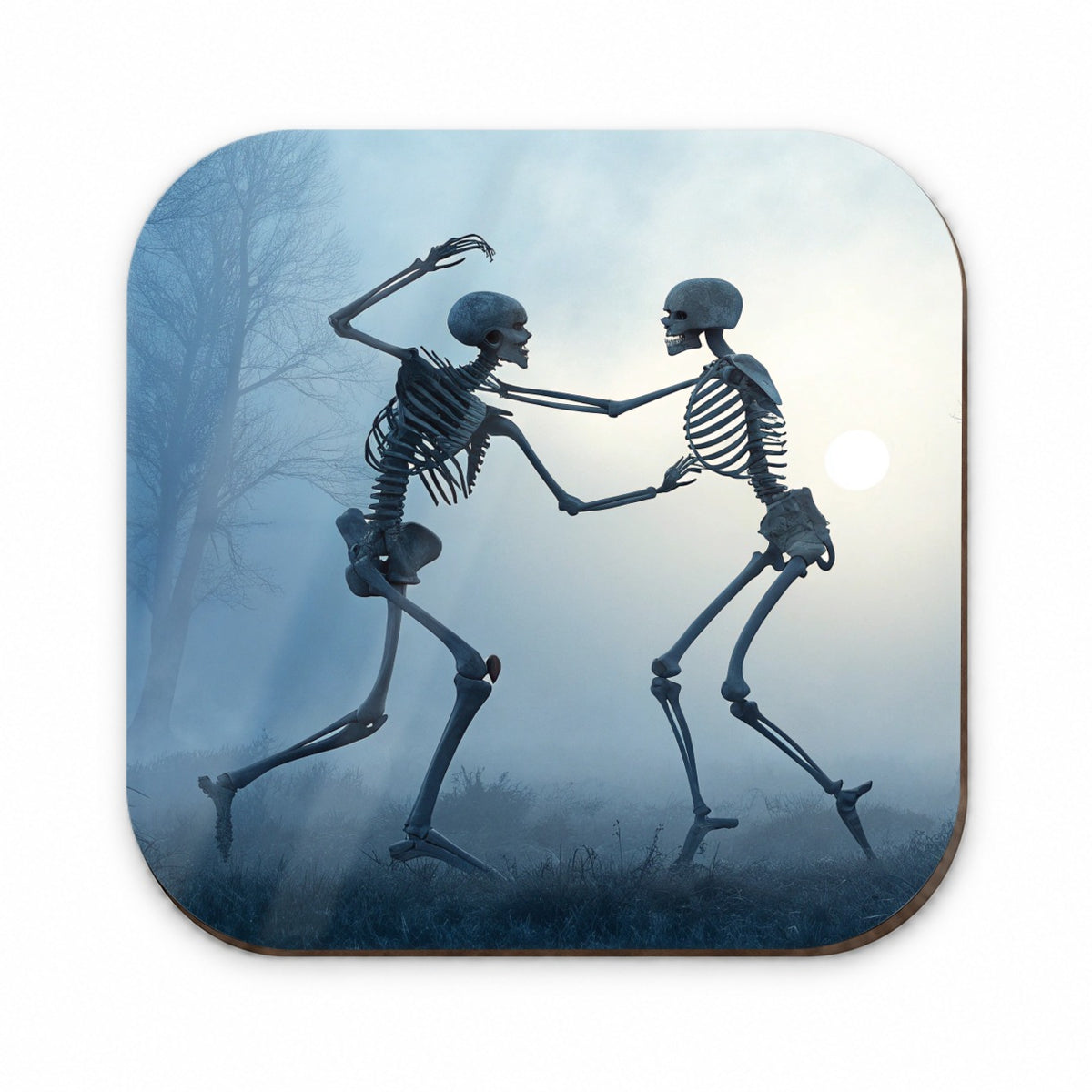 Misty Dancing Skeleton Couple Fridge Magnet