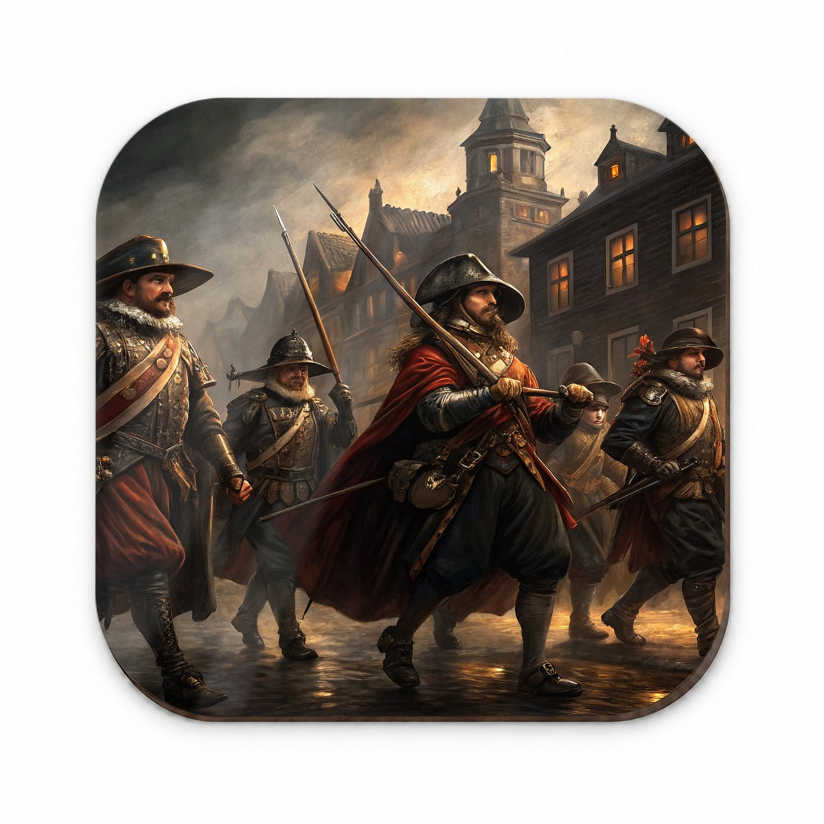 Night Watch Rembrandt Inspired Fridge Magnet