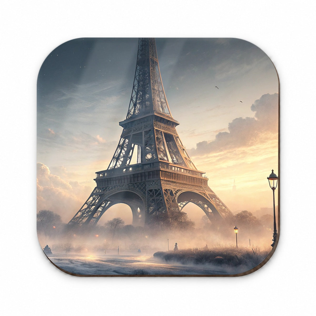 Paris France Eiffel Tower Mist Fridge Magnet