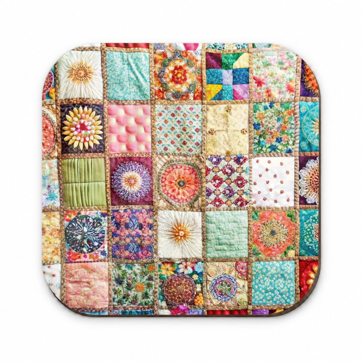 Patchwork Quilt Bohemian Fridge Magnet