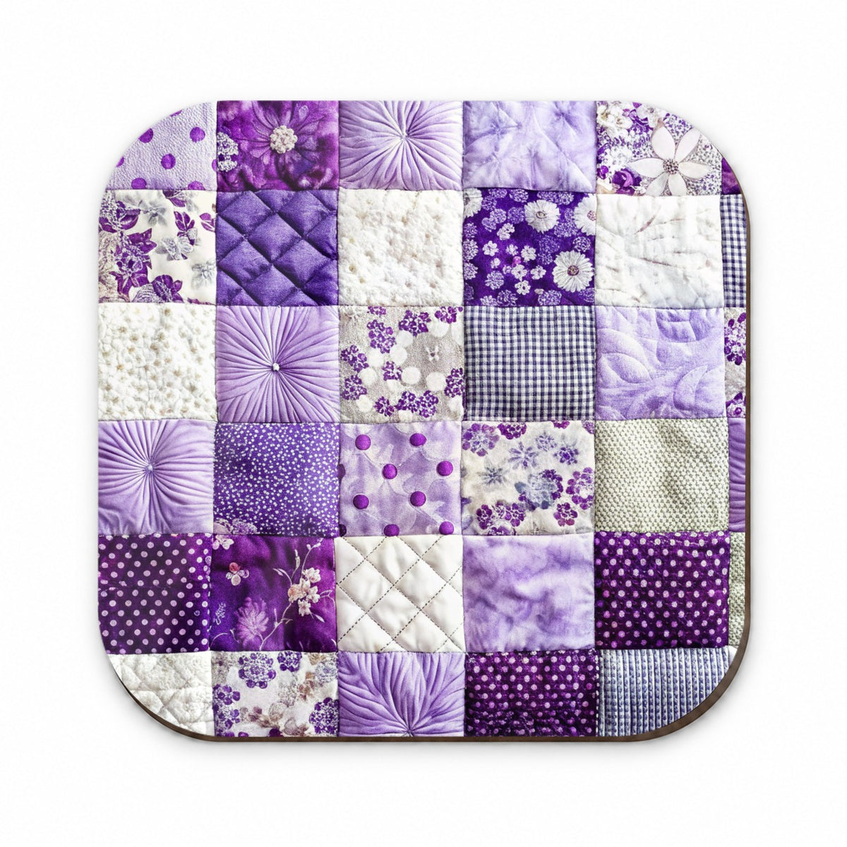 Patchwork Quilt Purple Fridge Magnet